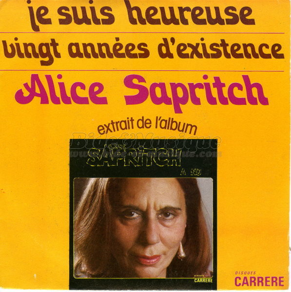 Alice Sapritch - Bide et Grosses têtes