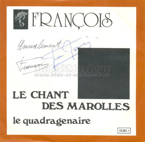 François - quadragénaire, Le