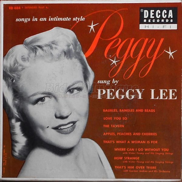 Peggy Lee - V.O. V.F. (version anglophone)