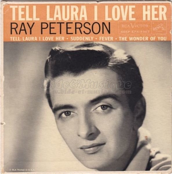 Ray Peterson - Reprise surprise ! [couplée avec l'original]