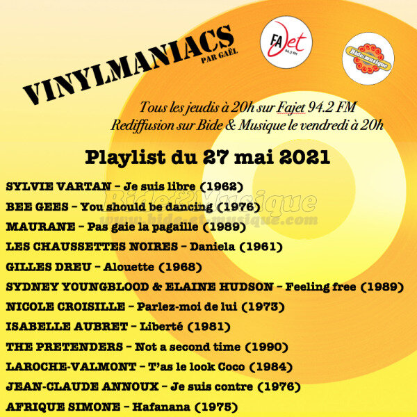 Vinylmaniacs - Emission n°168 (27 mai 2021)