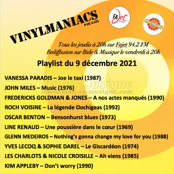 Vinylmaniacs - Emissions : Vinylmaniacs (rediffusion)