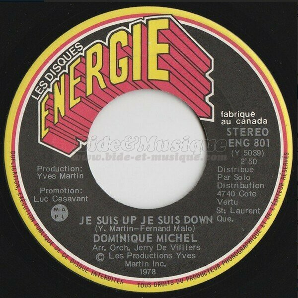 Dominique Michel - Je suis up, je suis down