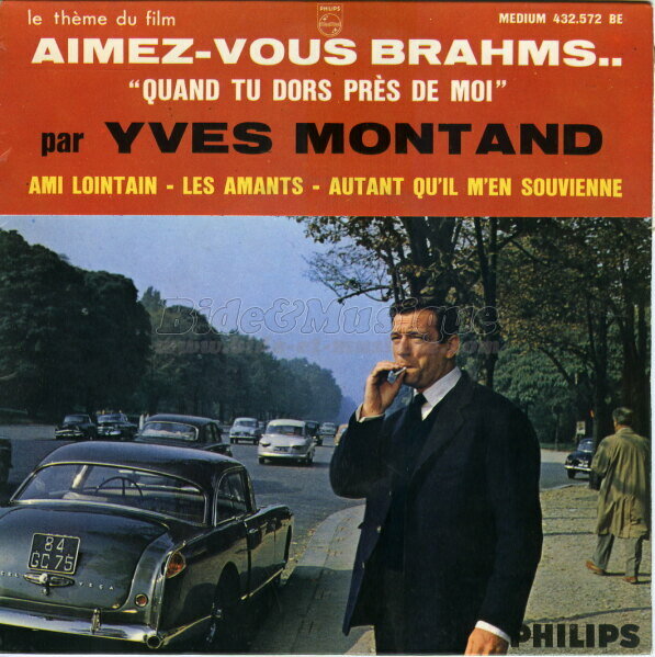 Yves Montand - Quand tu dors près de moi