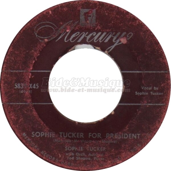 Sophie Tucker - Sophie Tucker for President