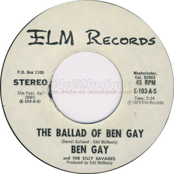 Ben Gay and the Silly Savages - 70'