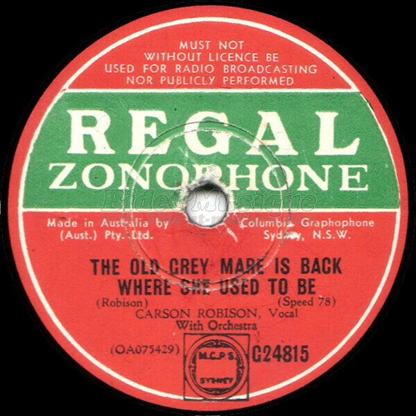 Carson Robison - Bides à l'ancienne