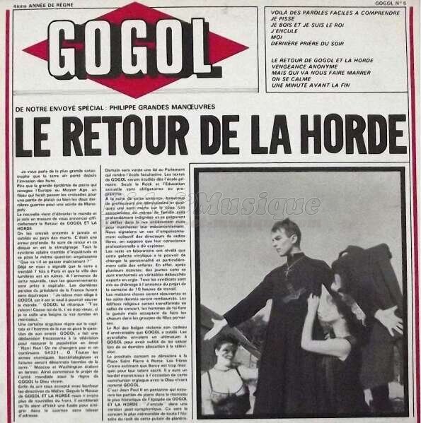 Gogol 1er et La Horde - Punky Bide