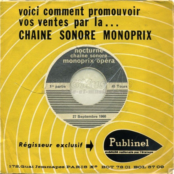 Chaîne sonore Monoprix - bides parlés, Les