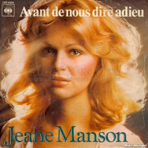 Jeane Manson - Avant de nous dire adieu